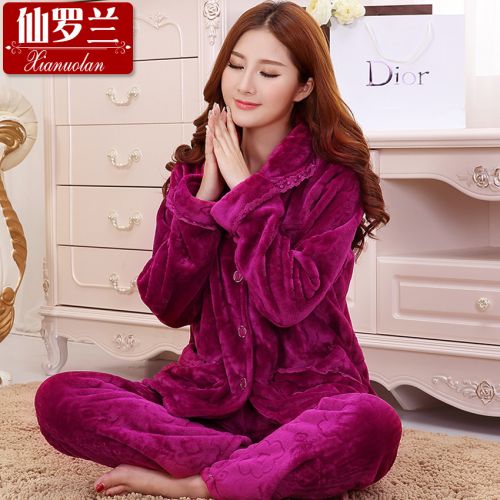 Pyjama pour femme en Polyester à manches longues - Ref 2995859