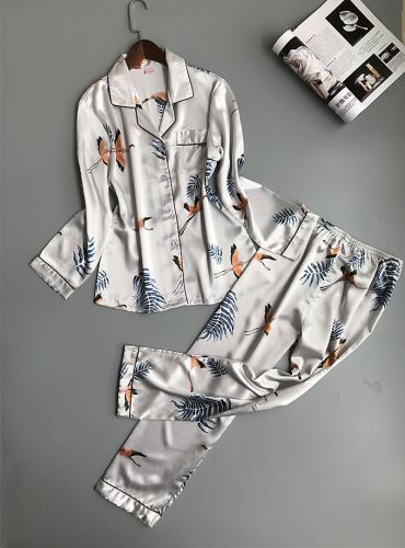 Pyjama pour femme en Polyester à manches longues - Ref 2995872