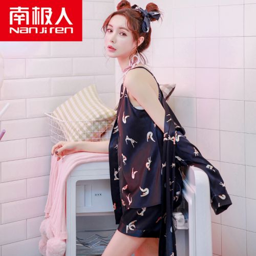 Pyjama pour femme en Soie de glace à sling - Ref 2995900