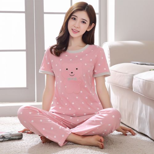 Pyjama pour femme en Coton à manche courte - Ref 2995918