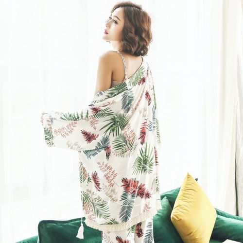 Pyjama pour femme en Coton à manches longues - Ref 2995940