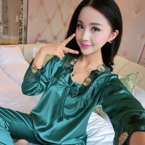 Pyjama pour femme en Polyester à manches longues - Ref 2995951