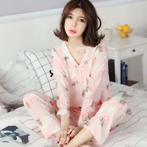 Pyjama pour femme en Polyester à manches longues - Ref 2995964