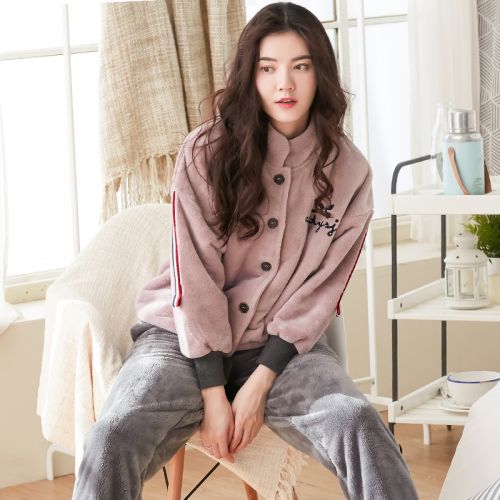 Pyjama pour femme en Polyester à manches longues - Ref 2995971