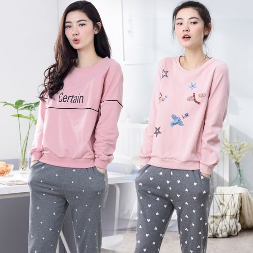 Pyjama pour femme en Coton à manches longues - Ref 2995982