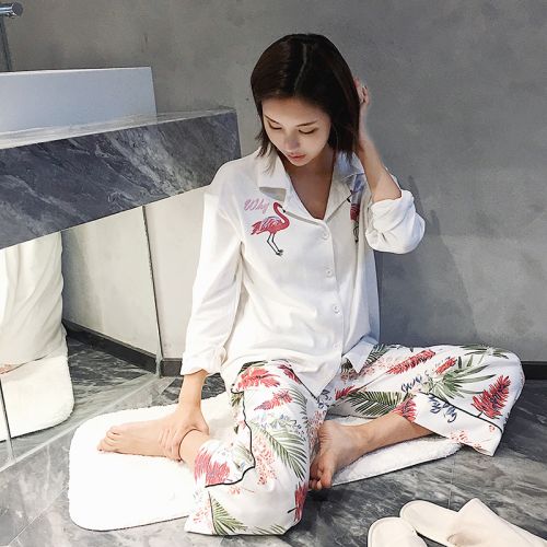 Pyjama pour femme en Coton à manches longues - Ref 2995988