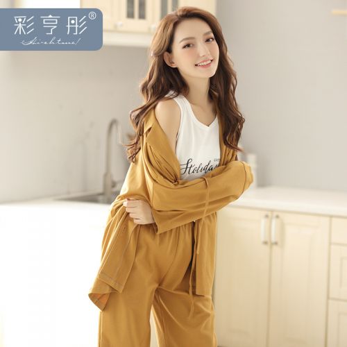 Pyjama pour femme en Coton à manches longues - Ref 2996014