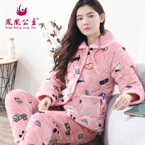 Pyjama pour femme en Polyester à manches longues - Ref 2996026