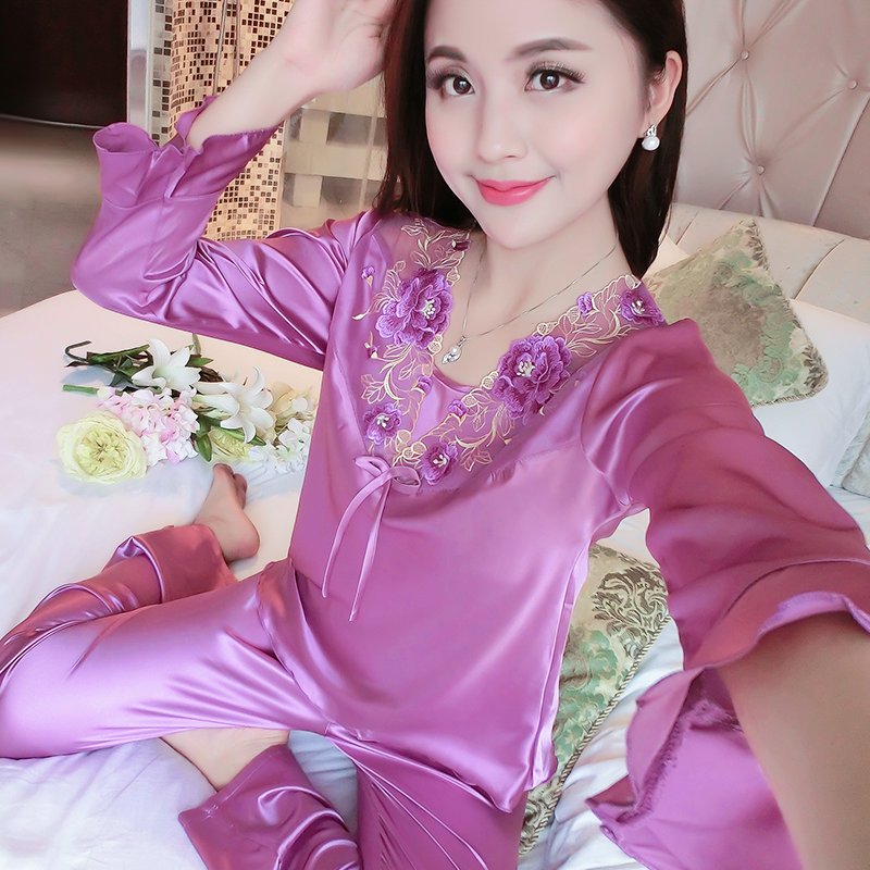 Pyjama pour femme en Polyester à manches longues - Ref 2996033