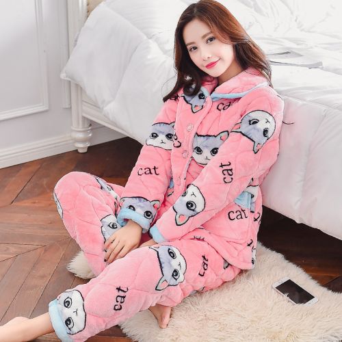 Pyjama pour femme en Polyester à manches longues - Ref 2996040