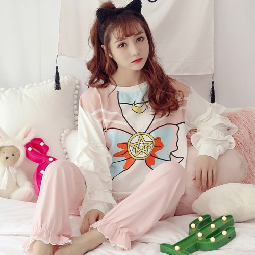 Pyjama pour femme en Coton à manches longues - Ref 2996041
