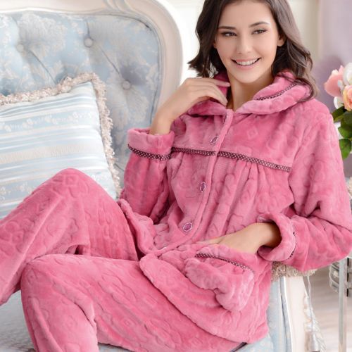Pyjama pour femme en Polyester à manches longues - Ref 2996047