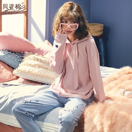 Pyjama pour femme en Coton à manches longues - Ref 2996063