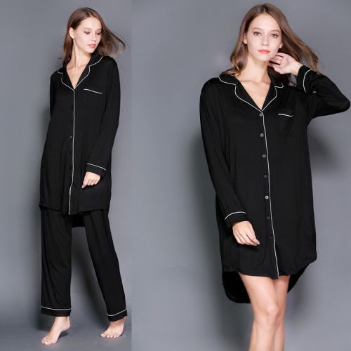 Pyjama pour femme en Coton à manches longues - Ref 2996064