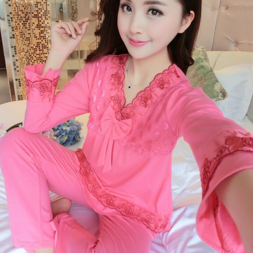 Pyjama pour femme en Coton à manches longues - Ref 2996067