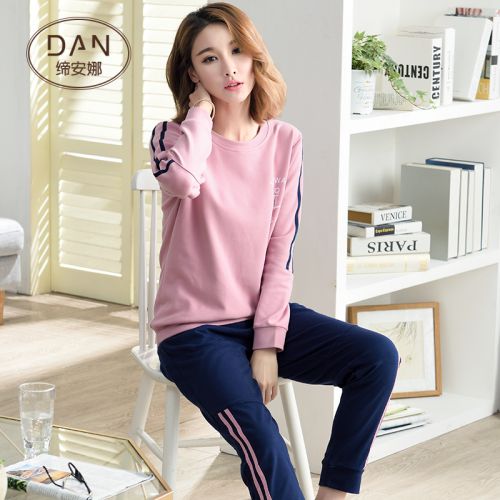 Pyjama pour femme en Coton à manches longues - Ref 2996068