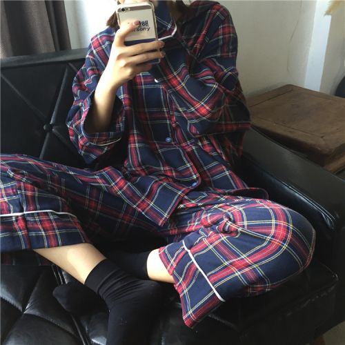 Pyjama pour femme en Coton à manches longues - Ref 2996070