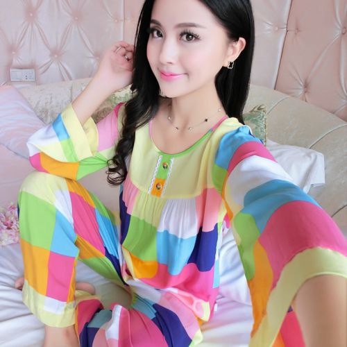Pyjama pour femme en Coton à manches longues - Ref 2996076