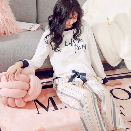 Pyjama pour femme en Coton à manches longues - Ref 2996089