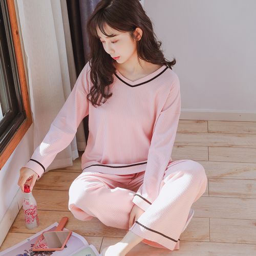 Pyjama pour femme HUACORRY en Coton à manches longues - Ref 2996103