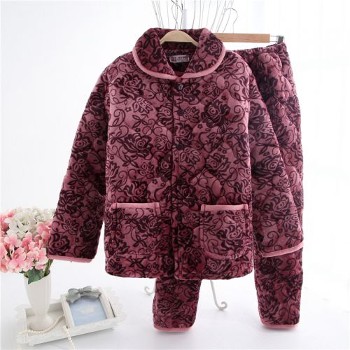 Pyjama pour femme en Coton à manches longues - Ref 2996125