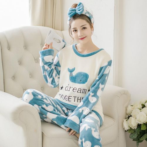 Pyjama pour femme en Polyester à manches longues - Ref 2996127