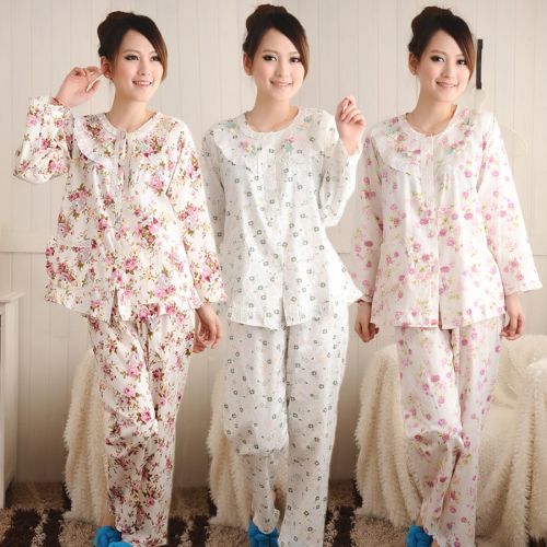 Pyjama pour femme en Coton à manches longues - Ref 2996130