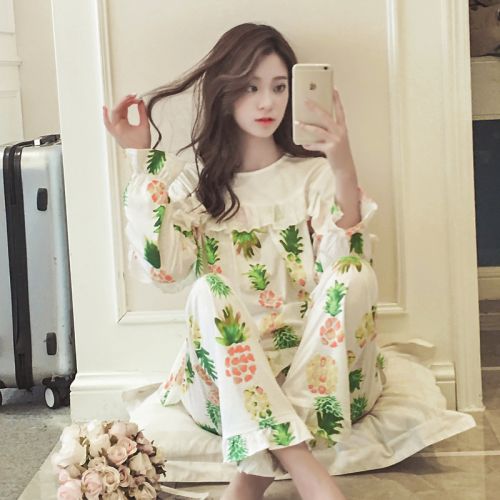 Pyjama pour femme en Coton à manches longues - Ref 2996134