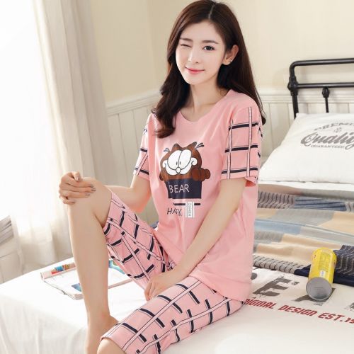 Pyjama pour femme en Coton à manche courte - Ref 2996152