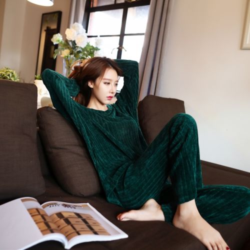 Pyjama pour femme en Polyester à manches longues - Ref 2996171