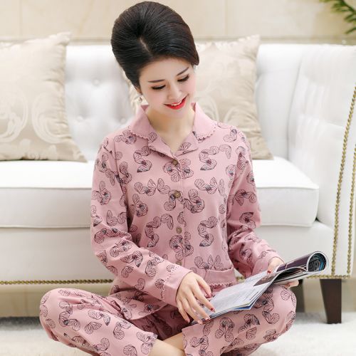 Pyjama pour femme en Coton à manches longues - Ref 2996177