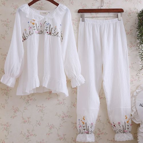 Pyjama pour femme en Coton à manches longues - Ref 2996180
