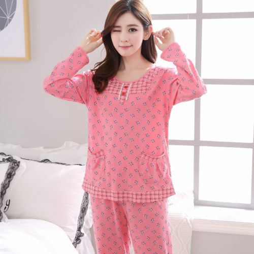 Pyjama pour femme en Coton à manches longues - Ref 2996183