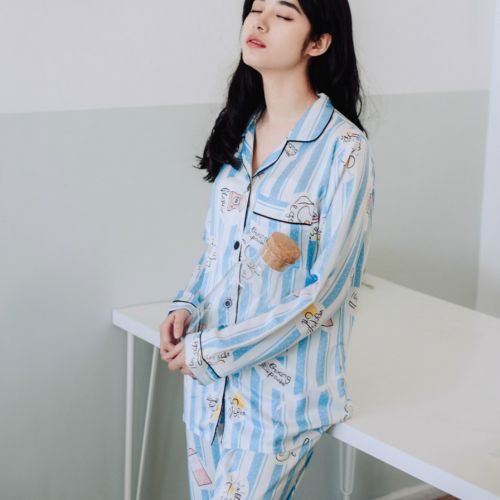 Pyjama pour femme en Polyester à manches longues - Ref 2996291