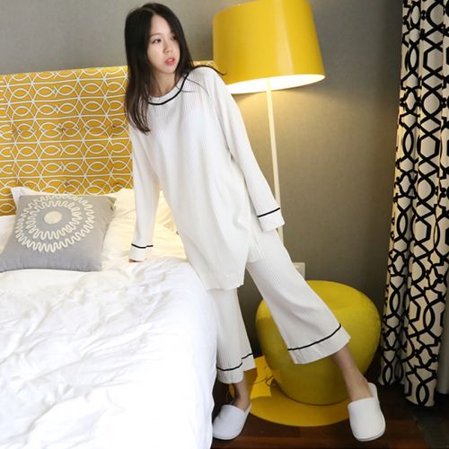 Pyjama pour femme en Coton à manches longues - Ref 2996298