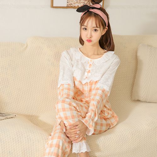 Pyjama pour femme en Coton à manches longues - Ref 2996300