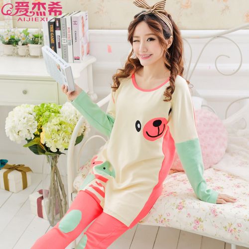 Pyjama pour femme en Coton à manches longues - Ref 2996312