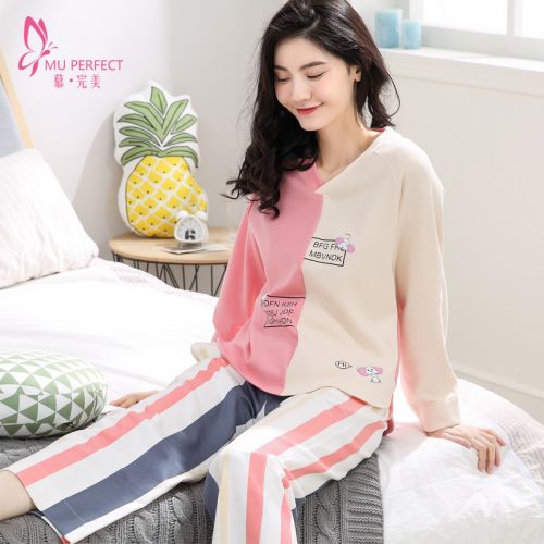 Pyjama pour femme en Coton à manches longues - Ref 2996317