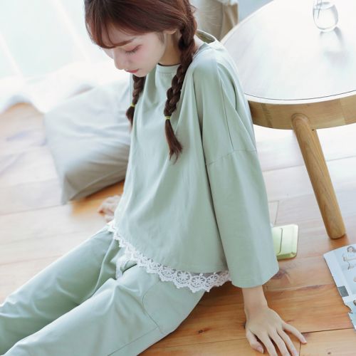 Pyjama pour femme en Coton à manches longues - Ref 2996318