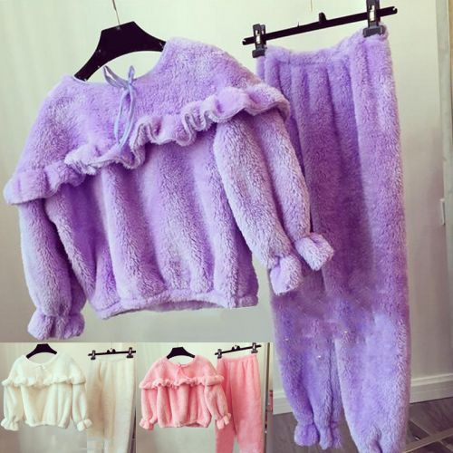 Pyjama pour femme en Coton à manches longues - Ref 2996326