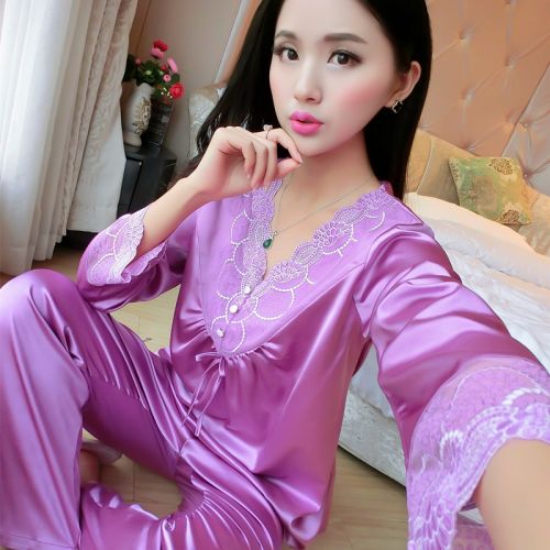 Pyjama pour femme en Polyester à manches longues - Ref 2996333