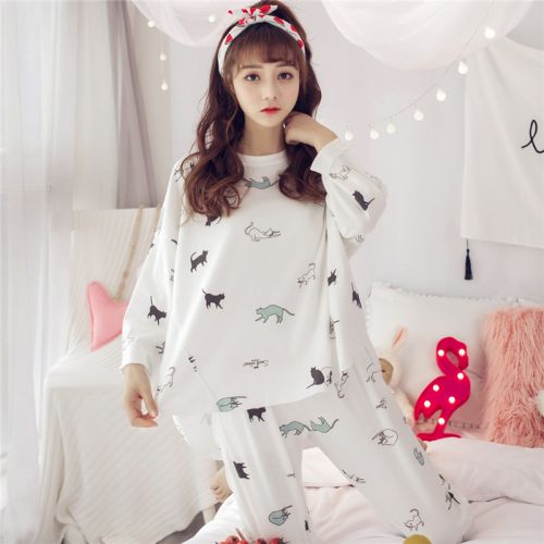 Pyjama pour femme en Coton à manches longues - Ref 2996356