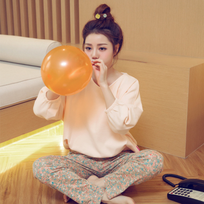 Pyjama pour femme en Coton à manches longues - Ref 2996366