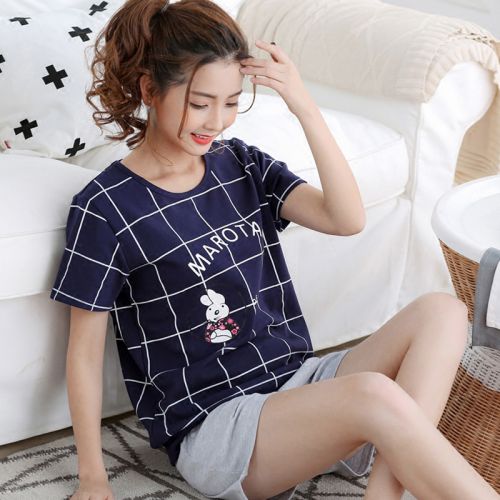 Pyjama pour femme en Coton à manche courte - Ref 2996369