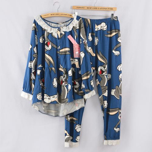 Pyjama pour femme en Coton à manches longues - Ref 2996392