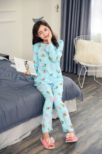 Pyjama pour femme en Coton à manches longues - Ref 2996407