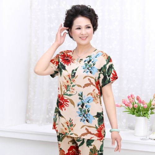 Pyjama pour femme en Coton à manche courte - Ref 2996425