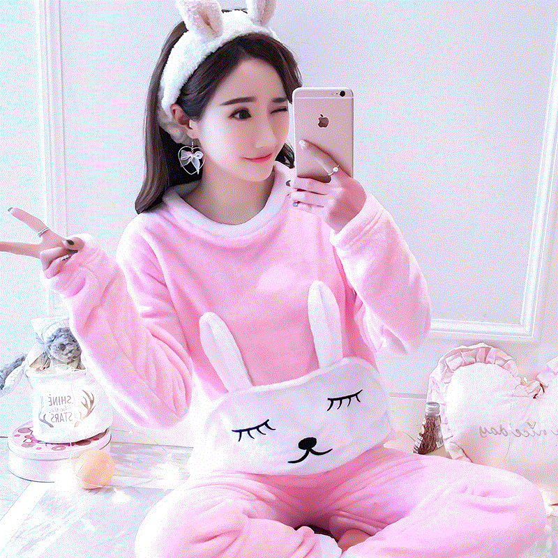 Pyjama pour femme en Coton à manches longues - Ref 2996459