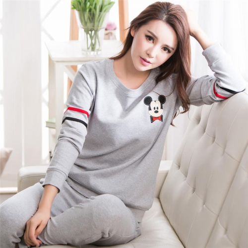 Pyjama pour femme en Coton à manches longues - Ref 2996471