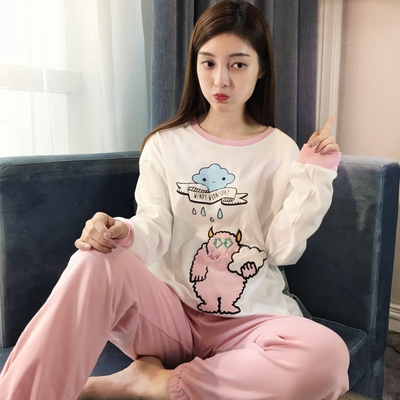 Pyjama pour femme en Coton à manches longues - Ref 2996519